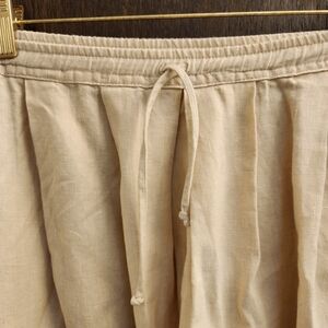 Vintage AKA Los Angeles Linen Drawstring Maxi Skirt XXL